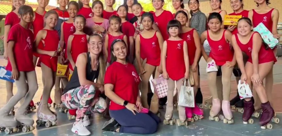 Academia Municipal de Patinaje Artístico de San Lorenzo.